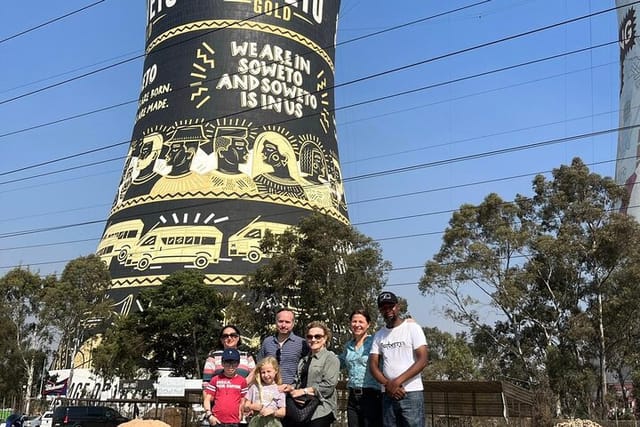 Tour group with Charlie Moyo at Orlando Towers.